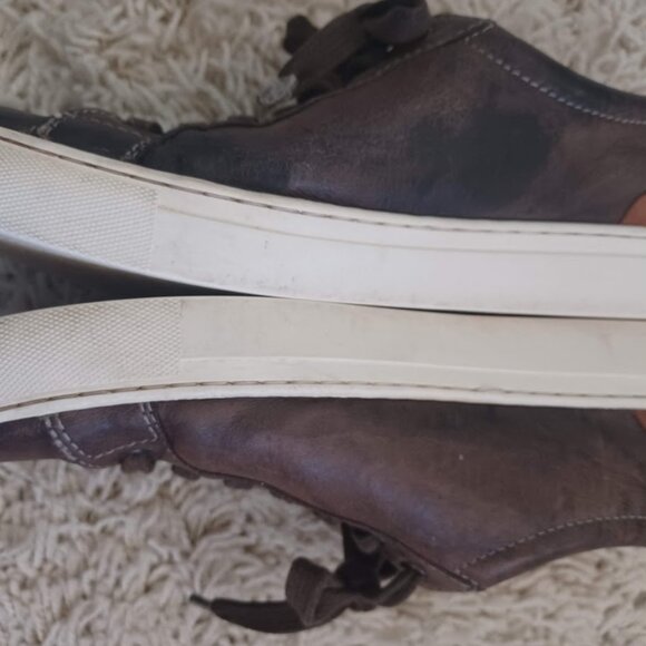 Johnston & Murphy Men’s Leather Sneakers Brown Casual Lace Up Shoes Size 9.5 M - Picture 4 of 11